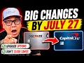 Capital One Discover Credit Cards Major Changes by July 27