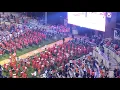 Clemson runs down The Hill prior to the Miami game