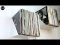 I made these record shelves from sheet metal