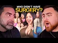 LosPollosTV And Dad React To 7 Plastic Surgery vs 1 Secret Natural | Odd One Out