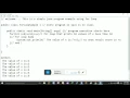 Learn Java in Lesson 2 For Loop Example
