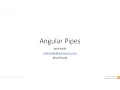 13 Learn Angular Pipes