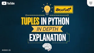Master Tuples in Python in Telugu In-Depth Explanation with Examples 2025 -21