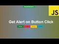 get alert on button click in javascript