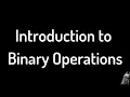 Definition of Binary Operation Commutativity and Examples