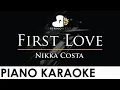 Download Lagu Nikka Costa - First Love - Piano Karaoke Instrumental Cover with Lyrics MP3