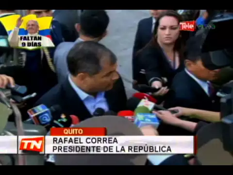 Presidente Correa se pronunció por manifestaciones de ayer