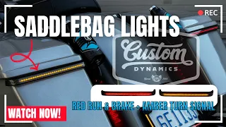 Install Demo Custom Dynamics Dual Color Low Profile LED Saddlebag Lights