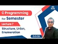 Structure Union Enumeration C Programming C Programming For Beginners Lecture 7 IAE Academy