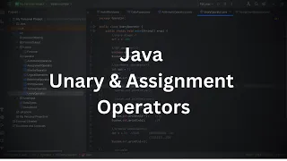Java Programming Tutorial Java Operators Unary Assignment Operator