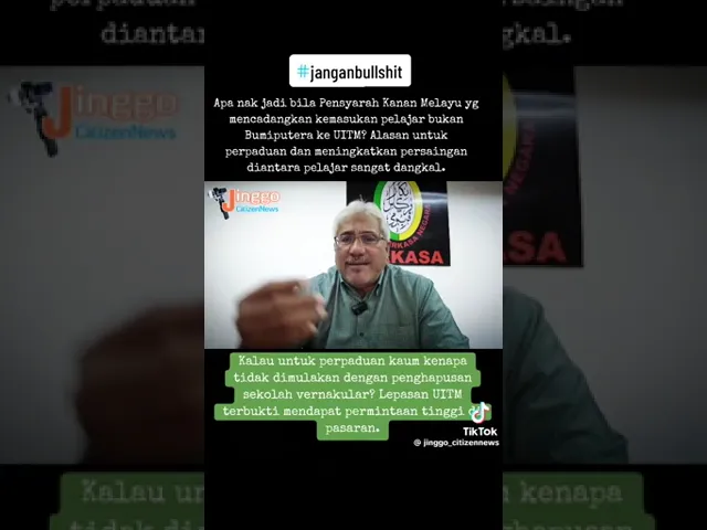 Download MP3 BUKAN BUMI MASUK UITM - LEBIH BAIK TUTUP SEKOLAH VERNAKULAR DEMI PERPADUAN.