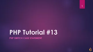PHP Switch Statement - PHP Tutorial