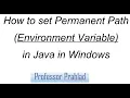 How to set permanent path Environment Variable in java