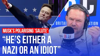 James O'Brien reacts to Elon Musk's salute