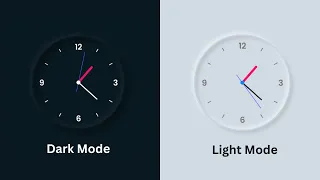 Dark and Light Mode Clock Using CSS JavaScript JavaScript Clock