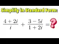Simplifying Complex Numbers Part 1