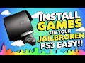 HOW TO DOWNLOAD AND INSTALL GAMES ON YOUR JAILBROKEN PS3 EZ NoPaystation JAILBREAK