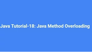 Java For Beginners Bangla - 18