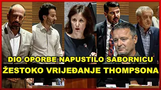 NEVIĐENE SCENE Orešković žestoko Izvrijeđala Thompsona Oporba Napustila Sabor Za Dom Spremni 