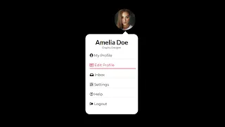 Dropdown Menu User Account using Html CSS Vanilla Javascript