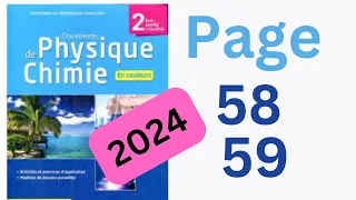 Collection Sigma Physique Chimie 2ac Page 58 59 