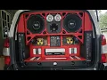 Four 18 blastking profile in a probox Bass box and amp rack build part 1