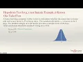 Introduction to hypothesis testing