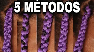 5 FORMAS DE FAZER TRANÇAS BOX BRAIDS SOZINHA
