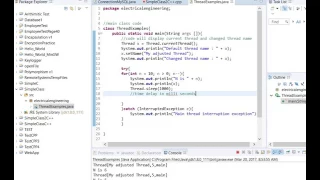 Advanced Java - Thread sleep method