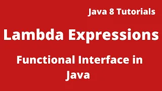Java 8 Tutorial 02 - What is Functional Interface in Java 8
