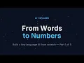 Build a Tiny Language AI from Scratch How Words Become Numbers Python NumPy