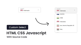 Custom Select Input HTML CSS Javascript