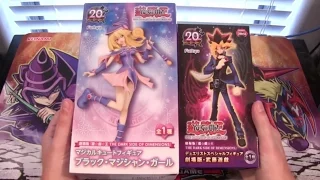 yugioh the dark side of dimensions movie yugi muto u0026 dark magician girl statues unboxing