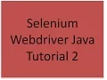 Selenium Webdriver Java Tutorial 2