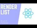 ReactJS - Rendering a List