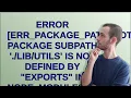 Error ERR - PACKAGE