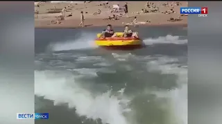 В Омске судят водителя катера, возившего отдыхающих на тюбинге без лицензии