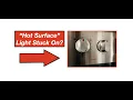 Electric Range Hot Surface Light Stuck On Solution