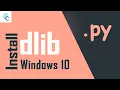 How to install dlib on windows using Anaconda