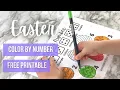 Easter Color By Number Free Printable Activity