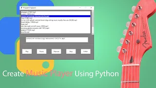 How to Create a Simple Music Player in Python Tkinter Pygame Tutorial