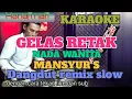 Download Lagu Karaoke gelas retak nada wanita Mansyur S dangdut remix slow
