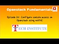 Setup console access on Web browser via noVNC HTML5 client Redhat Openstack Platform Live Demo