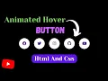 Animated Social Media Buttons Html And Css