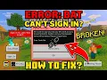 Minecraft Error Code BAT Fix Can t Sign In Problem Solved Minecraft Failed To Login Error Code
