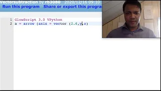Vector addition using Python Physics