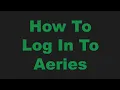 How To Log In To Aeries Google