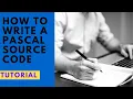 Writing a Pascal Source Code Tutorial