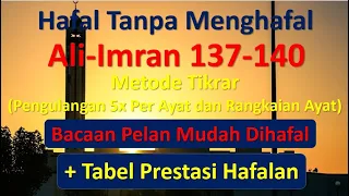 Download Hafal Tanpa Menghafal Surah Ali-Imran Ayat 137-140 Metode Tikrar (Pengulangan) MP3