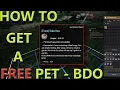 HOW TO GET THE FREE KUKU BIRD AFTER GETTING THE KUKU NEST BLACK DESERT ONLINE